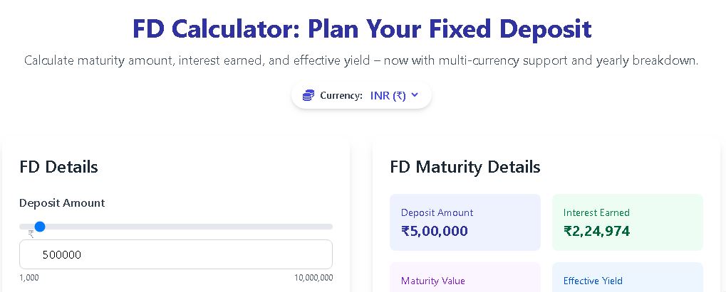 FD Calculator